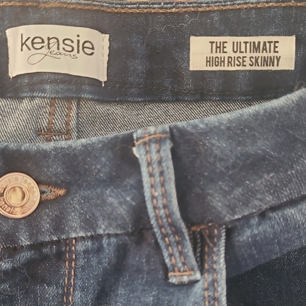Kensie Indigo Denim Pants - Picture 2 of 4